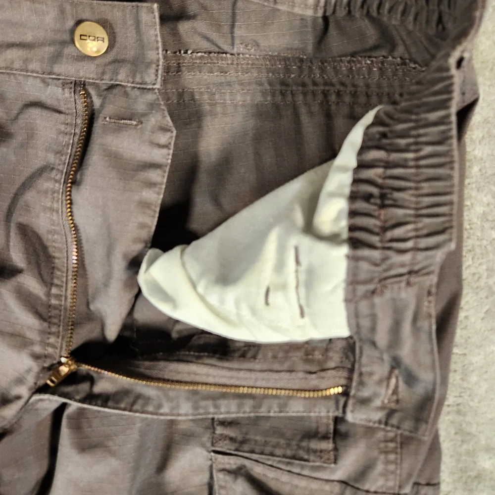 CQR Tactical Cargo Pants Mens 36x32 Charcoal Gray Excellent Ripstop TLP125
